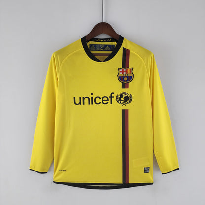 2008-09 Barcelona Away Retro long sleeves S-XXL