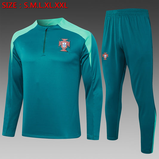 2024-25 Portugal Green Training Suit S-2XL