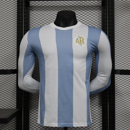 Rétro Manches Longues Argentine 2014 Extérieur S-XXL