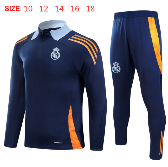 2024-25 Real Madrid Shangqing Training Suit Kids Size 10-18