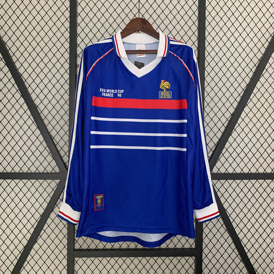 Retro long sleeve France 1998 Home S-XXL