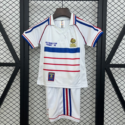1998 France Away Retro Kids 16-28