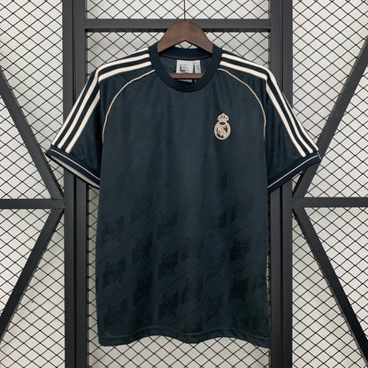 2025-26 Real Madrid Cotton T-Shirt Black S-2XL