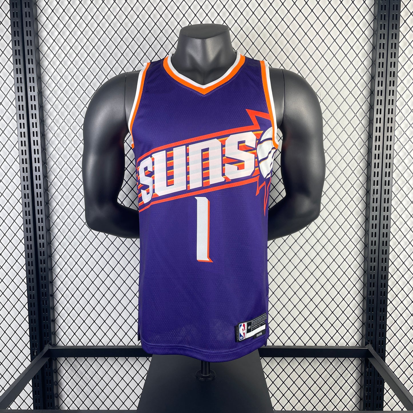 NBA 2024-25 Suns Away Purple No. 1 Booker