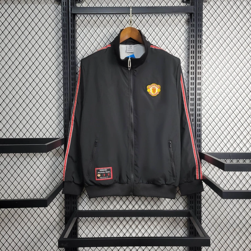 2025-26 Manchester United Black Windbreaker S-2XL