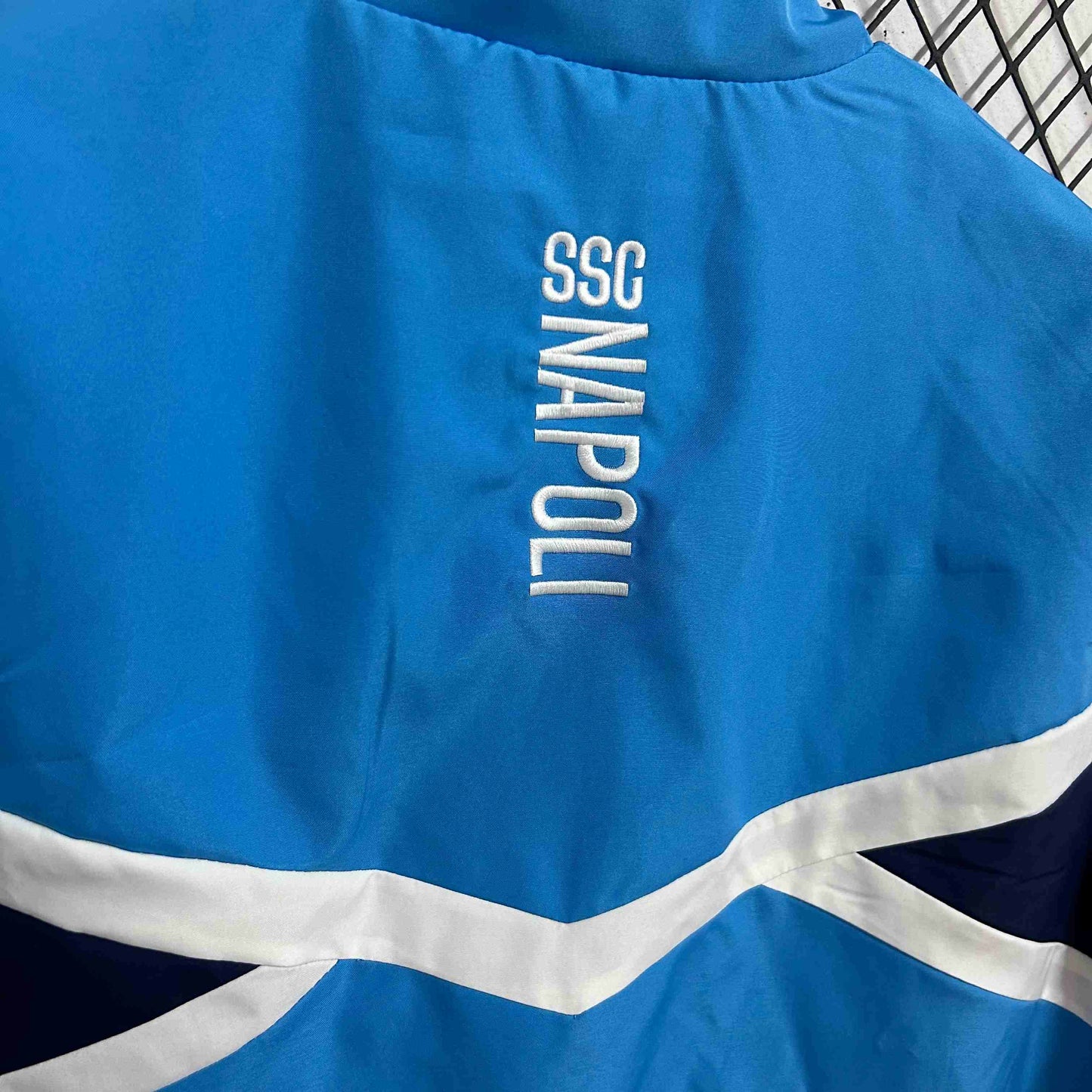 2025-26 Napoli Blue and Royal Blue Waterproof Windbreaker S-2XL