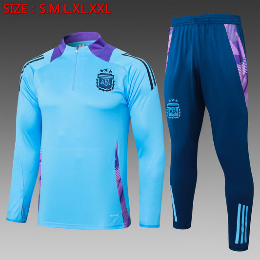 2024-25 Argentina Light Blue Training Suit S-2XL