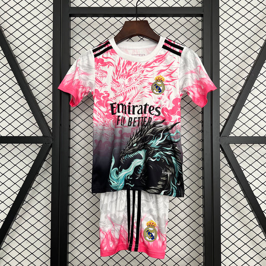 2025-26 Real Madrid Black-Pink Dragon KIDS 16-28