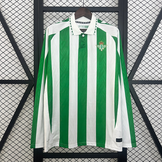 Camiseta de manga larga local del Real Betis 2024-25 (tallas S-XXL)