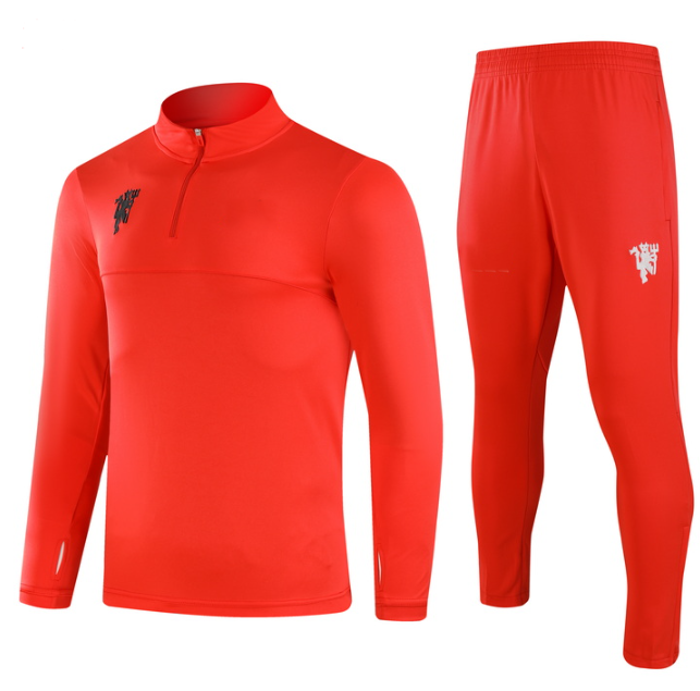 2024-25 Manchester United Red Monster Training Suit Kids Size 10-18