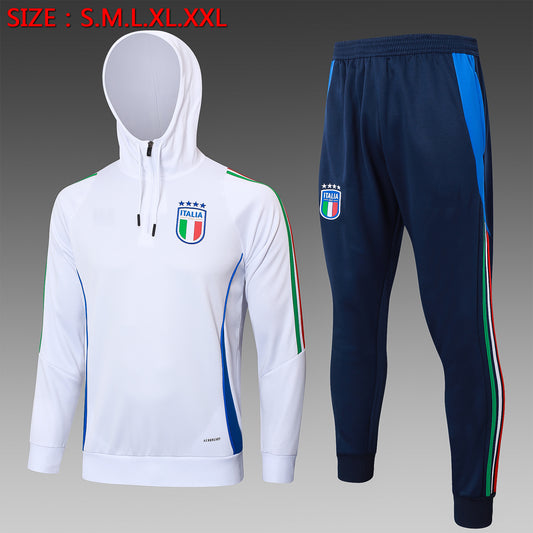 2024-25 Italy White Hat Training Suit S-2XL