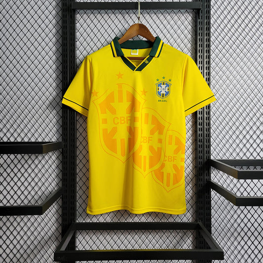 Retro 1993-94 Brazil home S-XXL