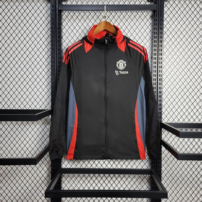 2025-26 Manchester United Black-Blue-Red Windbreaker S-2XL