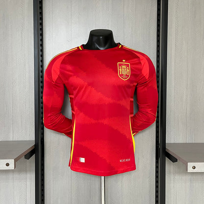 2024-25 Spain Home Player Long Sleeve S-XXL