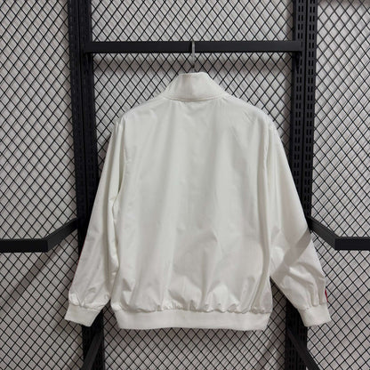2025-26 AC Milan White Retro Casual Waterproof Windbreaker S-2XL