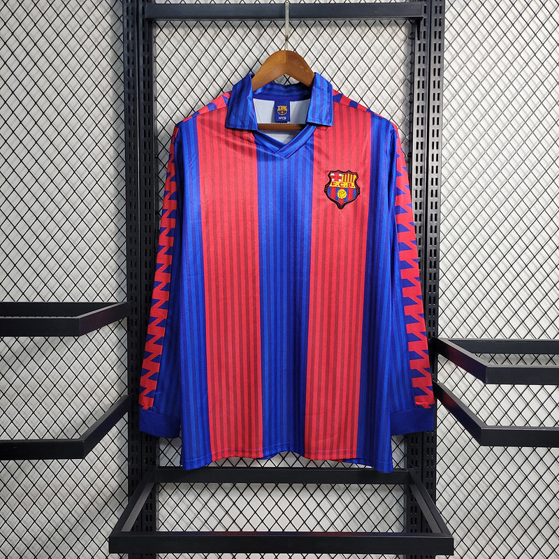 2008-09 Barcelona Home Retro long sleeves S-XXL