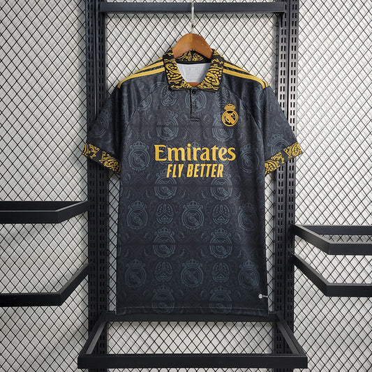 2023-24 Real Madrid Schwarze Konzept Edition Größe