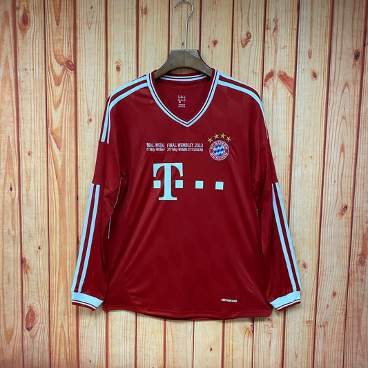 2013-14 Bayern Munich Champions League home Long Sleeve S-2XL