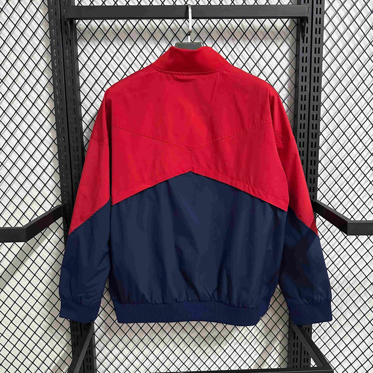 2025-26 Barcelona Royal Blue and Red Windbreaker S-2XL