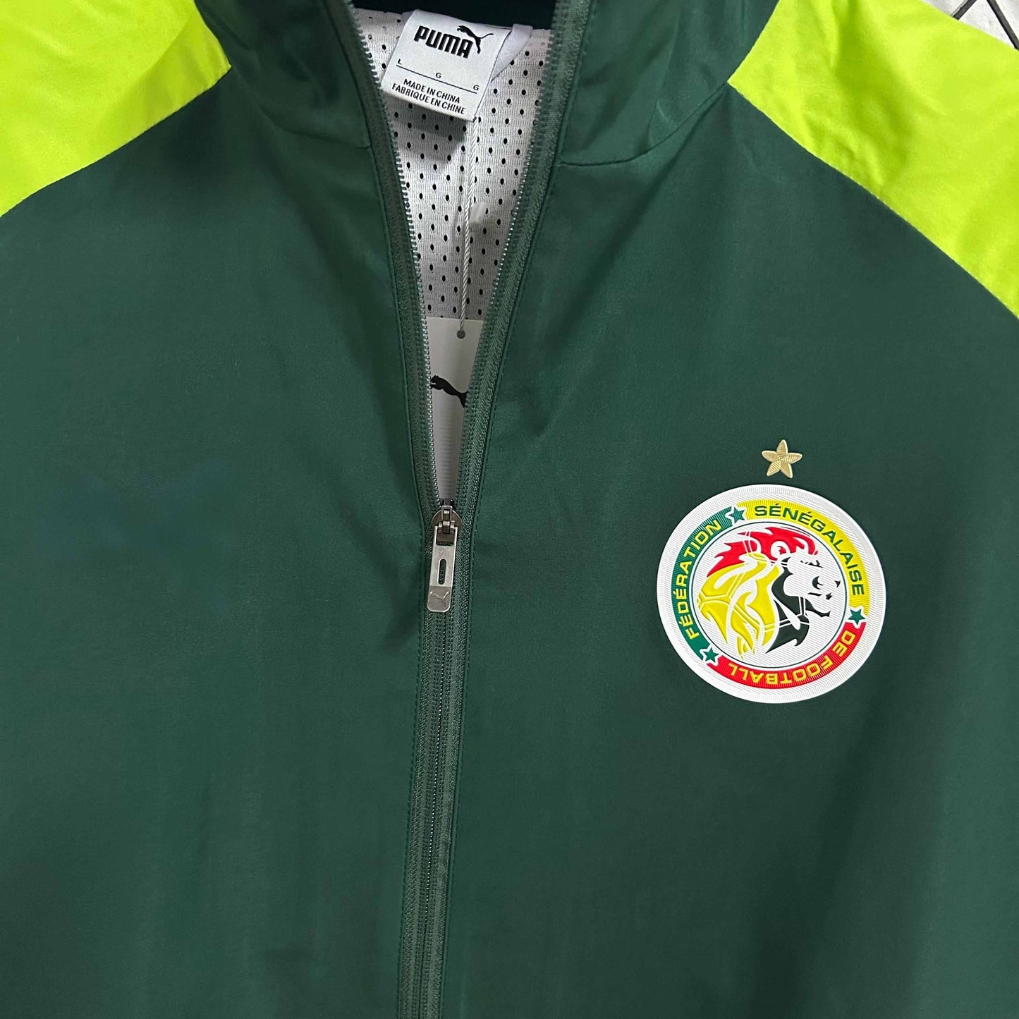 2025-26 Senegal Dunkelgrün mit Grasgrün Wasserfester Windbreaker S-2XL