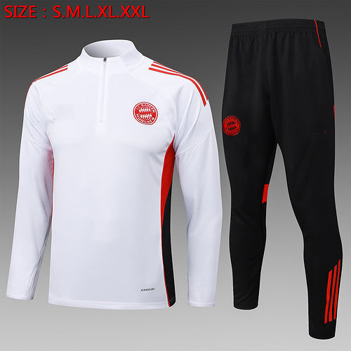 Conjunto de entrenamiento rojo del Bayern Múnich 2024-25 (tallas S-2XL)