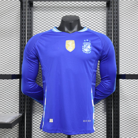 Camiseta de manga larga visitante de Argentina 2024 (tallas S-XXL)