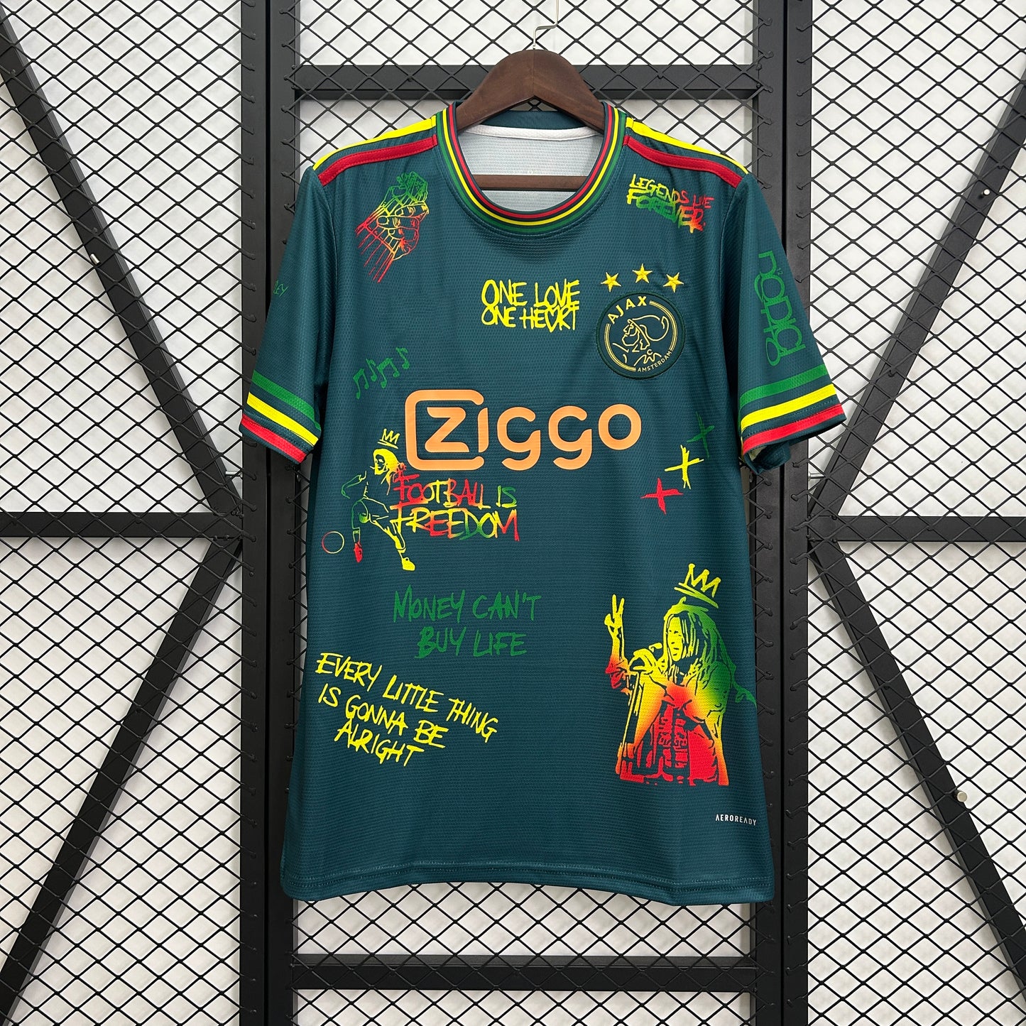 2025-26 Ajax Amsterdam Bob Marley 40th Green S-2XL