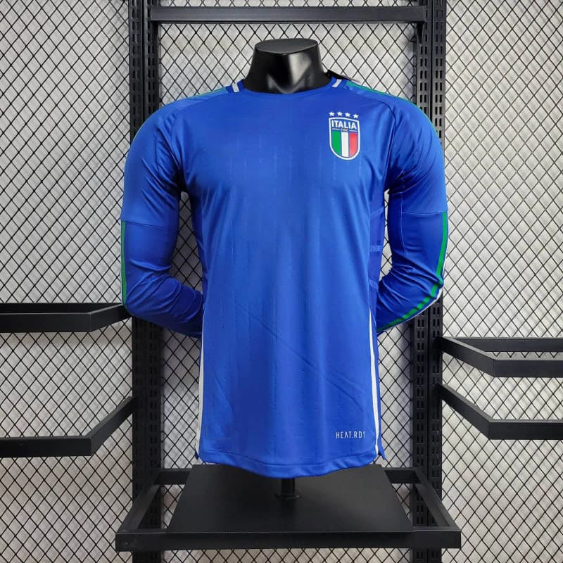 2024-25 Italie Joueur Domicile Manches Longues S-XXL