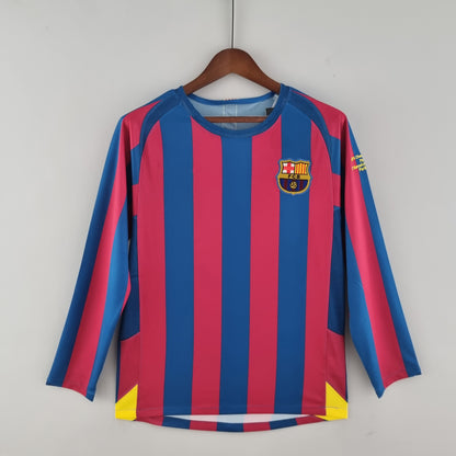 2005-06 Barcelona home Retro long sleeves S-XXL