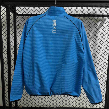 Cortavientos impermeable azul Napoli 2026-27 S-2XL