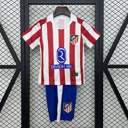 Camiseta local del Atlético de Madrid 2024-25 para niños, tallas 16-28