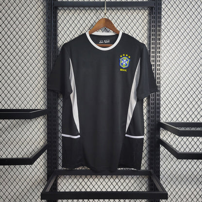 Retro 2002 Brazil Black Goalkeeper Size S-XXL