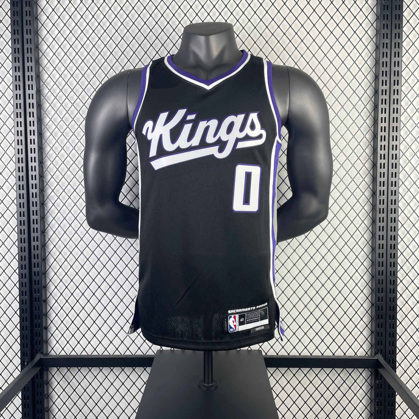 NBA 2024-25 Kings away black No. 0 Monk