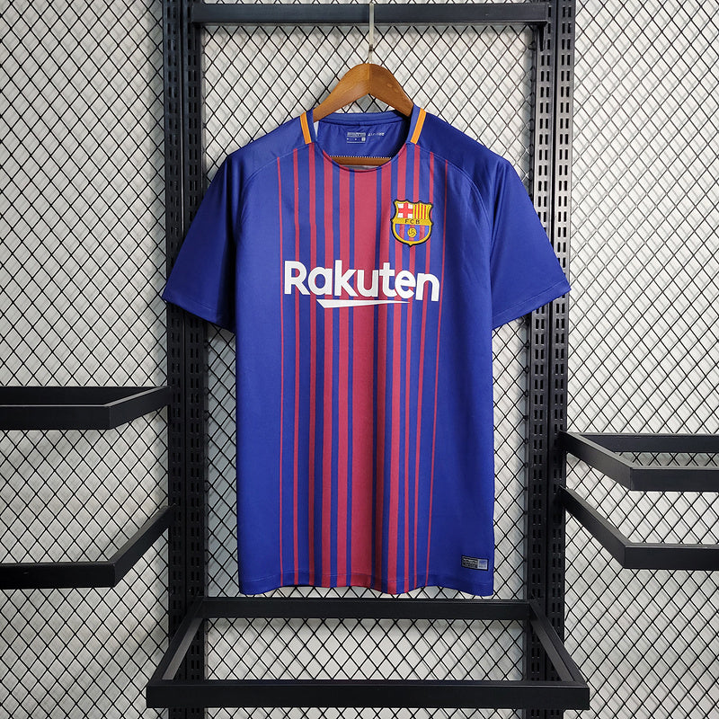 2017-18 Barcelona Home Retro S-XXL