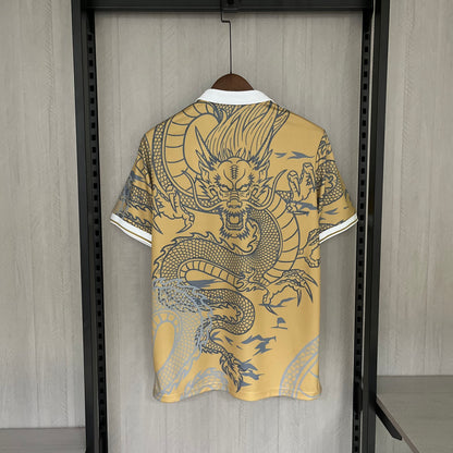 23-24 Real Madrid Édition Spéciale Dragon Chinois Jaune S-XXL