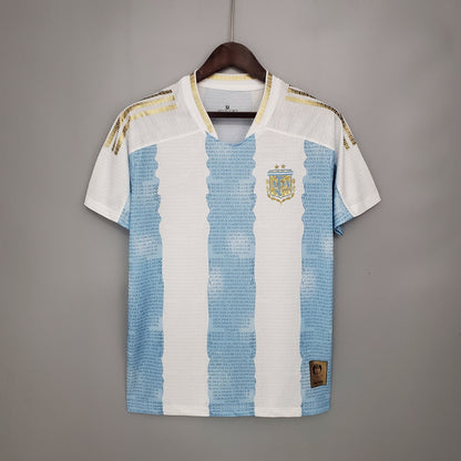 Édition commémorative d'Argentine 2021 Blanc Bleu S-XXL