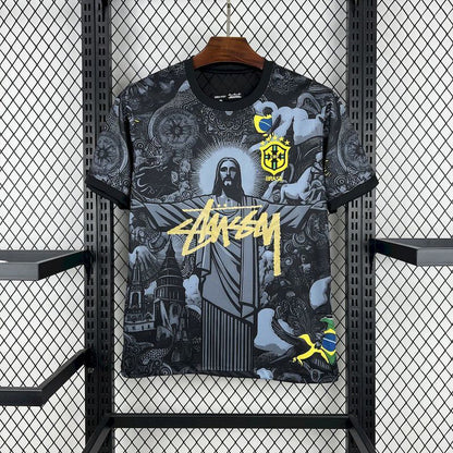 2025-26 Brazil Stussy Black Special Edition S-2XL