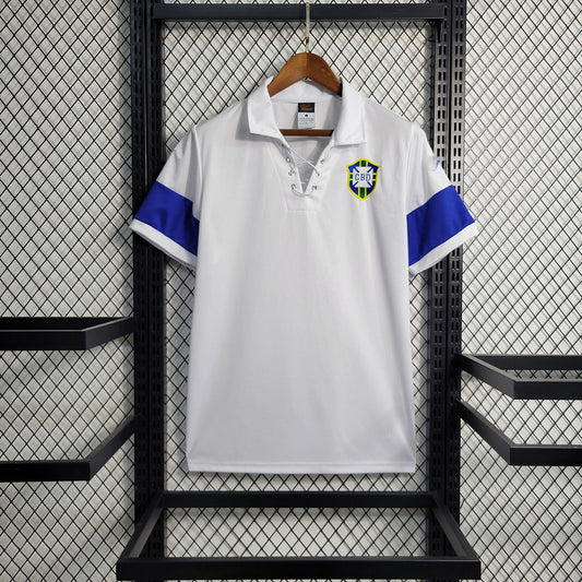 Retro 2004 Brazil White Size S-XXL