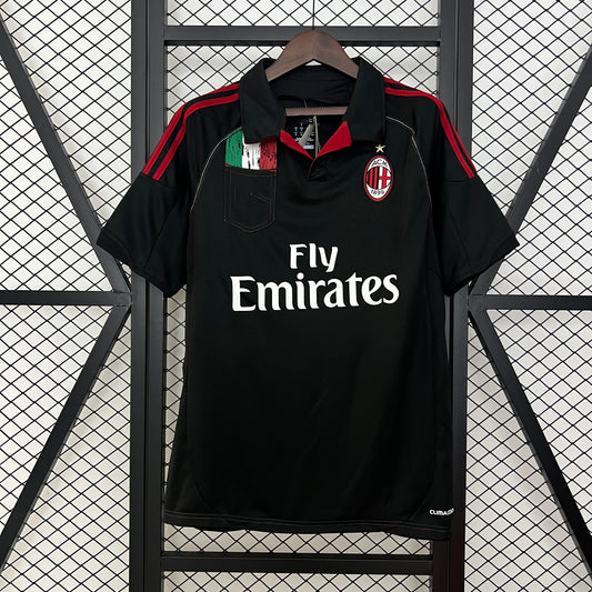 Camiseta retro negra del AC Milan 2012-13 (tallas S-XXL)
