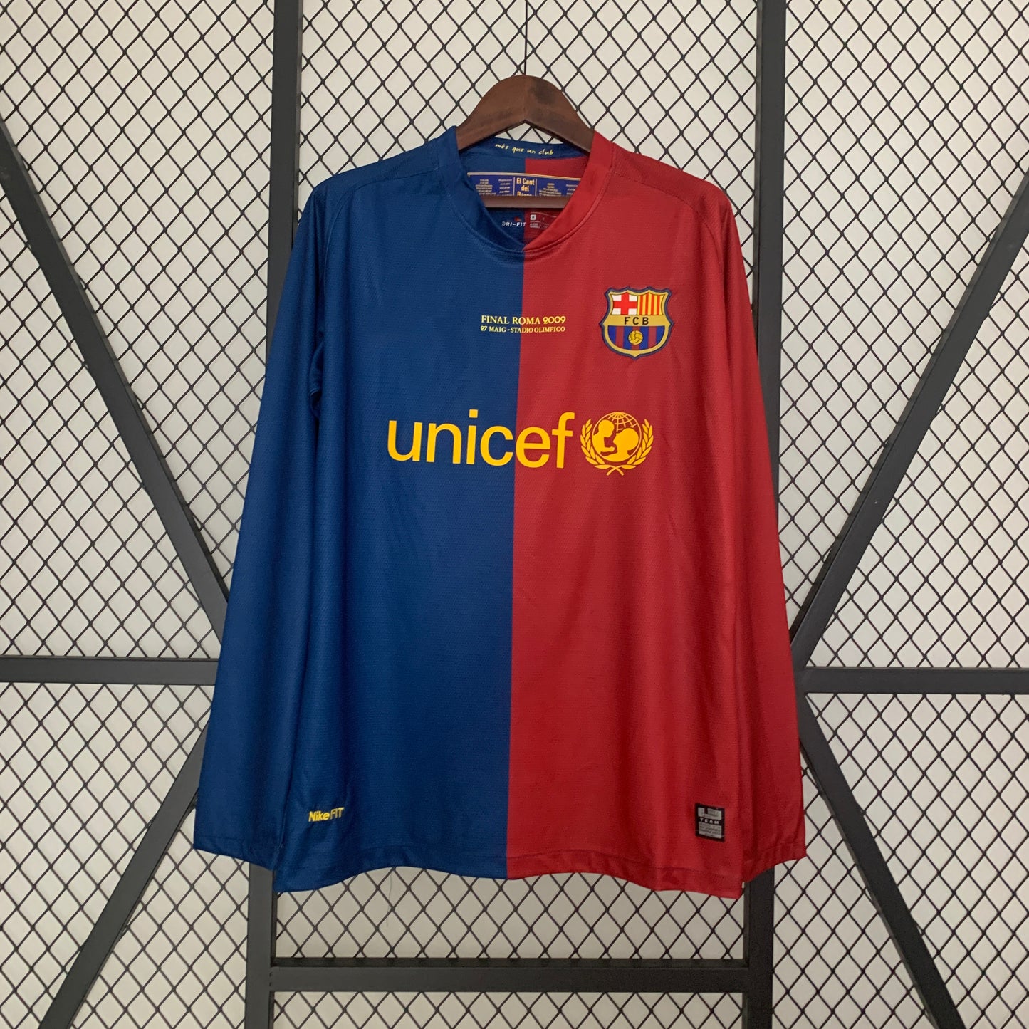 2008-09 Barcelona Champions League home Retro long sleeves S-XXL