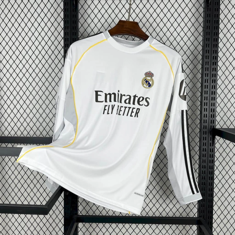 Camiseta de manga larga local del Real Madrid 2025-26 (tallas S-2XL)