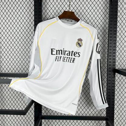 Camiseta de manga larga local del Real Madrid 2025-26 (tallas S-2XL)