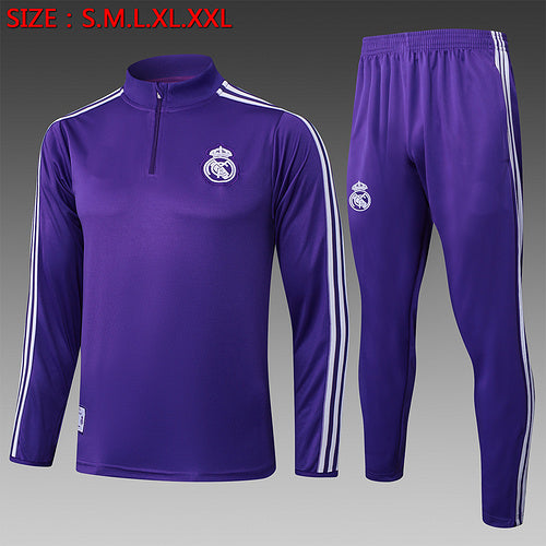 Conjunto de entrenamiento morado Edición especial del Real Madrid 2024-25 S-2XL
