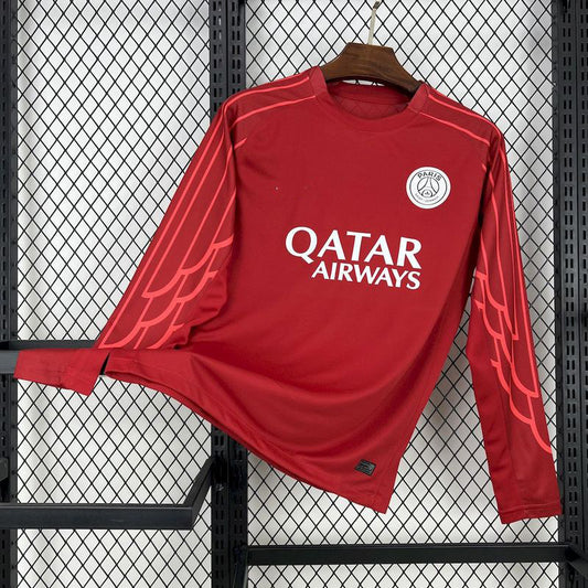 2025-26 Paris Long Sleeve Goleiro Red S-2XL