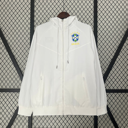 2024-25 Brazil White windbreaker S-2XL