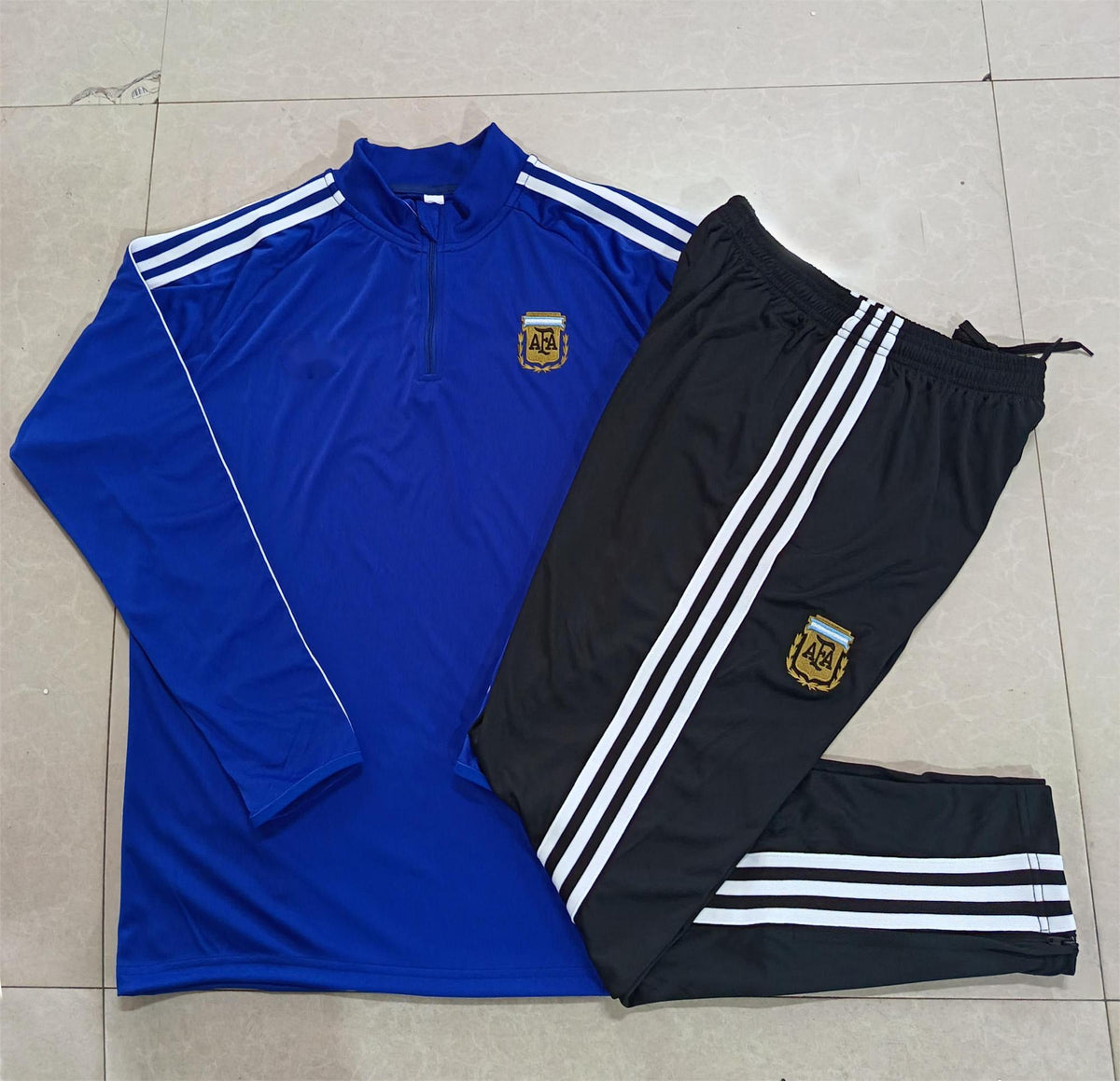 2026 Argentina Blue Half Zip Training Suit Adults Or Children