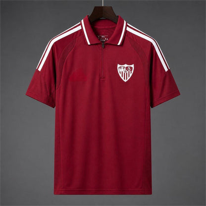 2026-27 Sevilla Training Burgundy Polo S-4XL