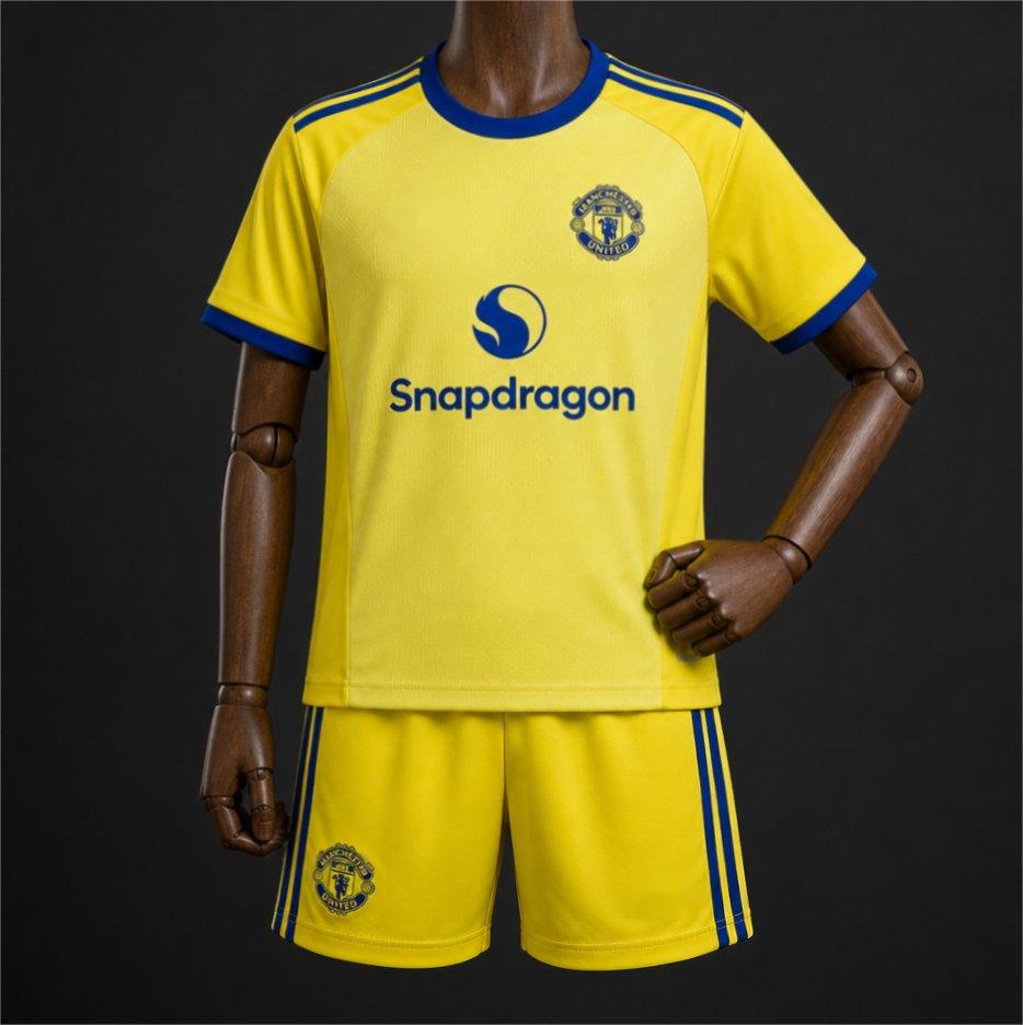 2026-27 Manchester United Yellow Goalkeeper Kids Size 16-28