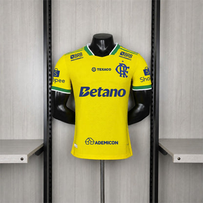 2026-27 Flamengo Yellow All Sponsors Player S-4XL