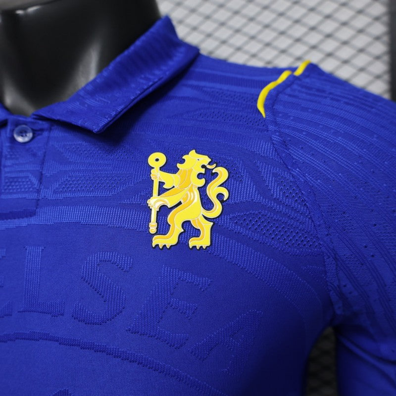 2026-27 Chelsea Home Polo Collar Long Sleeve Player S-3XL